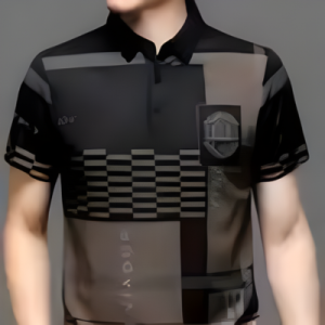 Men Polo Neck Cotton Blend T-Shirt